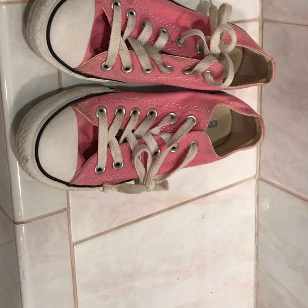 Pink converse sneakers